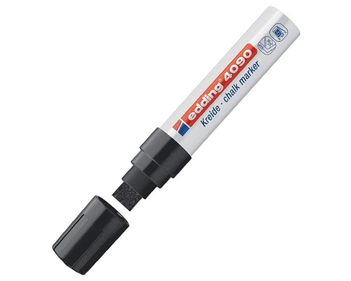 Μαρκαδόρος Edding 4090 Παραθύρων 4-15mm Τετράγωνη Μύτη Μαύρος