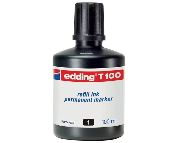 Μελάνι Edding Ανεξίτηλου Μαρκαδόρου 100ml Μαύρο