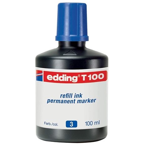 Μελάνι Edding Ανεξίτηλου Μαρκαδόρου 100ml Μπλέ