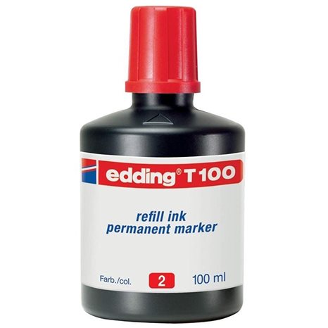 Μελάνι Edding Ανεξίτηλου Μαρκαδόρου 100ml Κόκκινο