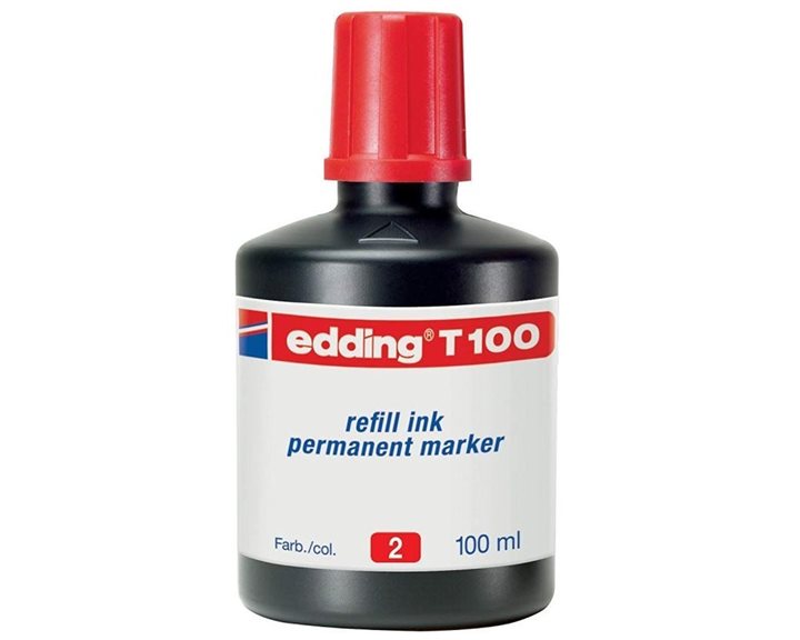 Μελάνι Edding Ανεξίτηλου Μαρκαδόρου 100ml Κόκκινο