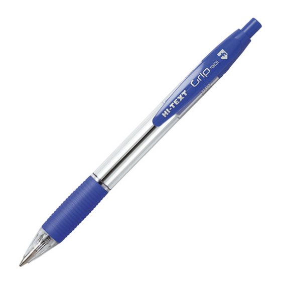 Στυλό Hi-Text Κουμπί 1mm Μπλε