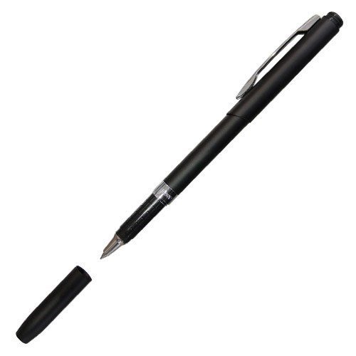 Στυλό/Σφραγίδα Heri New Promesa Roller 9021M Μαύρο/Ασημί