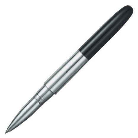 Στυλό/Σφραγίδα Heri New Promesa Roller 8521M Μαύρο/Ασημί