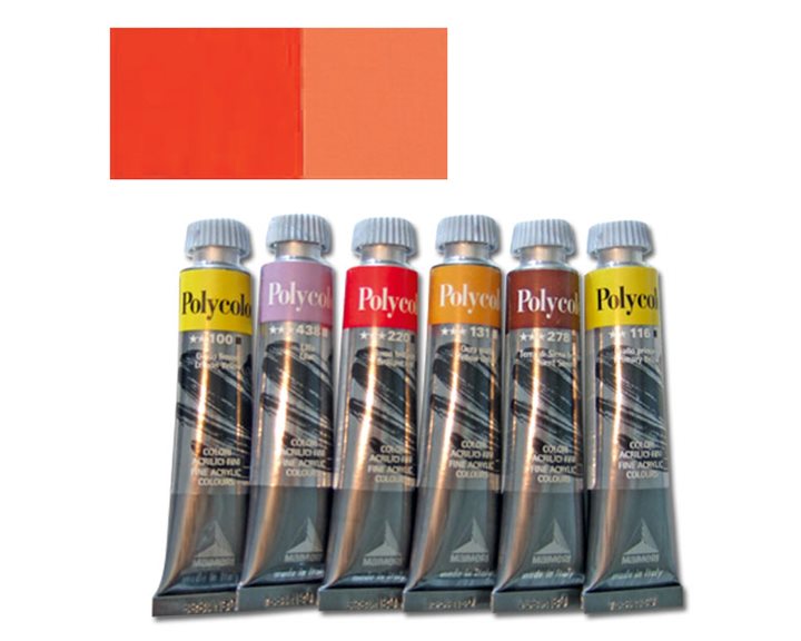Χρώμα Ακρυλικό Maimeri Polycolor 20ml 052 Brilliant Orange