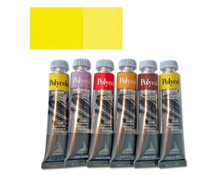 Χρώμα Ακρυλικό Maimeri Polycolor 20ml 100 Κίτρινο Λεμόνι 001202100