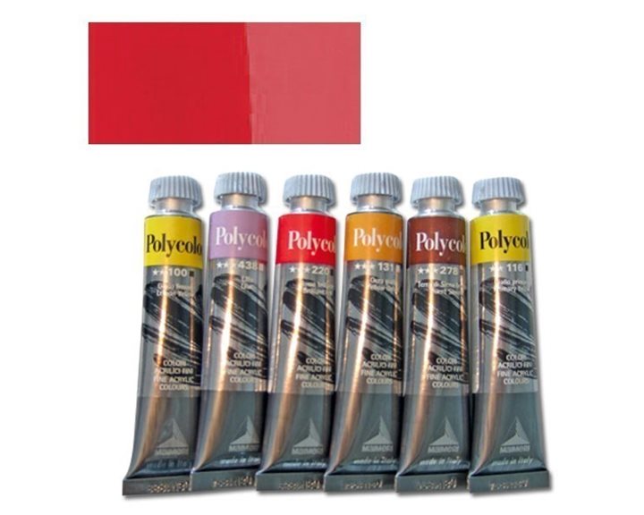 Χρώμα Ακρυλικό Maimeri Polycolor 20ml 166 Carmine 001202166