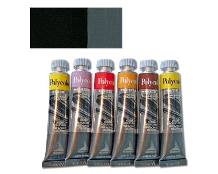 Χρώμα Ακρυλικό Maimeri Polycolor 20ml 530 Μαύρο 001202530