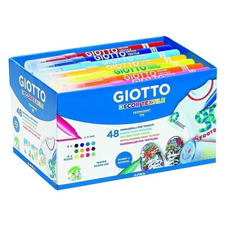 Μαρκαδόρος Giotto Υφάσματος Μαύρος