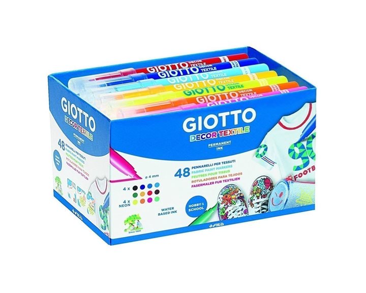 Μαρκαδόρος Giotto Υφάσματος Μαύρος