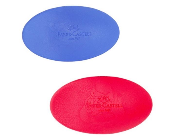Γόμα Faber-Castell Kosmo Mini Κόκκινη/Μπλε 182343