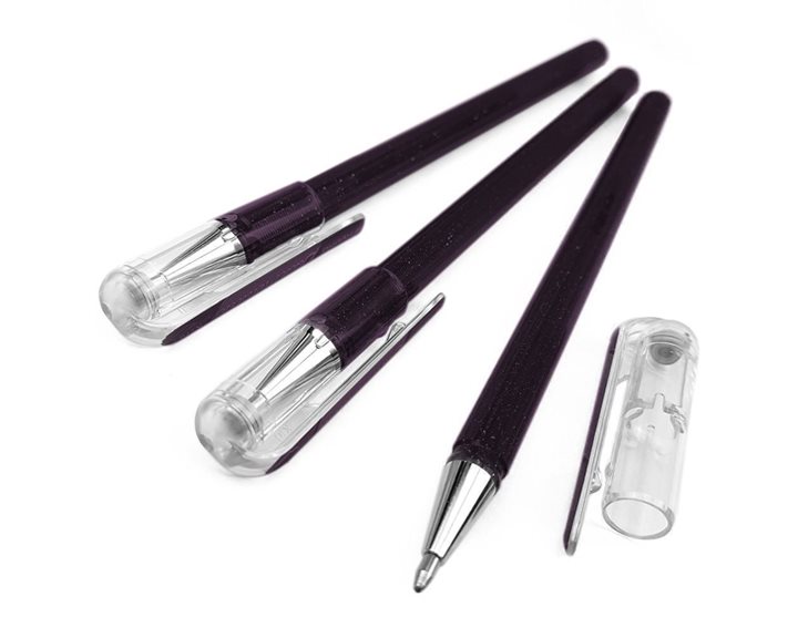 Στυλό Metallic Gel DualPente K110DA Μαύρο