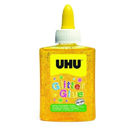 Χρυσόκολλα UHU Glitter Glue 90ml Yellow