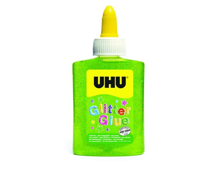 Χρυσόκολλα UHU Glitter Glue 90ml Πράσινο
