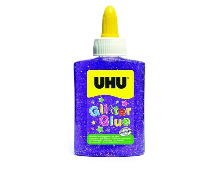 Χρυσόκολλα UHU Glitter Glue 90ml Purple
