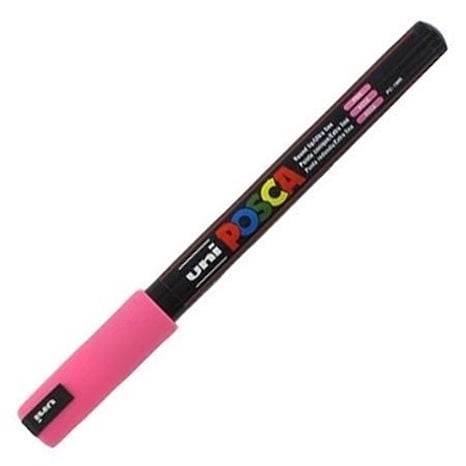 Μαρκαδόρος Uni Posca PC-1MR Μεταλλικό Ροζ