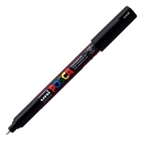 Μαρκαδόρος Uni Posca PC-1MR Μαύρο