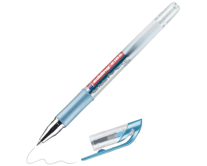Στυλό Edding 2185 Gel 0.7mm Μπλε Μεταλλικό