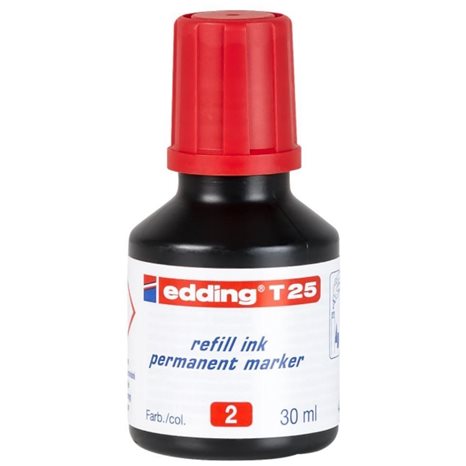 Μελάνι Edding Ανεξίτηλου Μαρκαδόρου 30ml Κόκκινο
