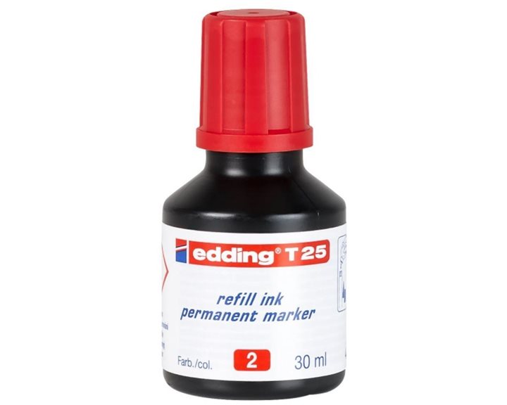 Μελάνι Edding Ανεξίτηλου Μαρκαδόρου 30ml Κόκκινο