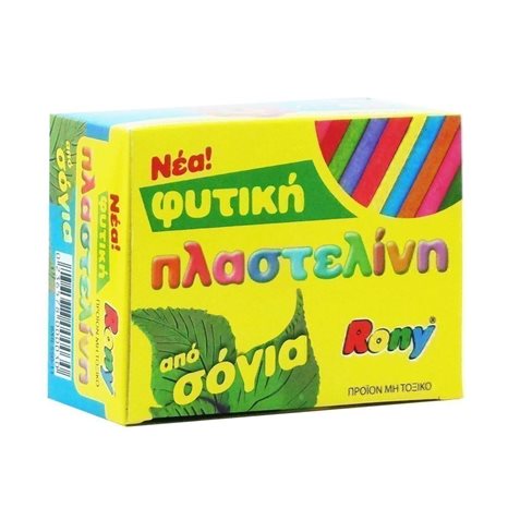 Πλαστελίνη Rony Φυτική Soya 11 Χρώματα 550γρ