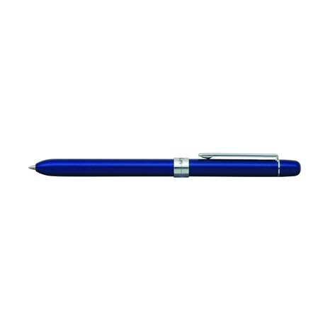 Multifunction Pen Penac Slim Chrome (Μπλε,Κόκκινο,Μολύβι) Σκούρο Μπλε
