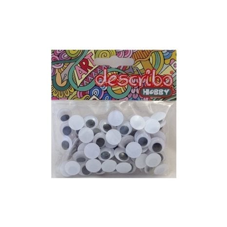 Ματάκια Describo 12mm 100τεμ. Μαύρα