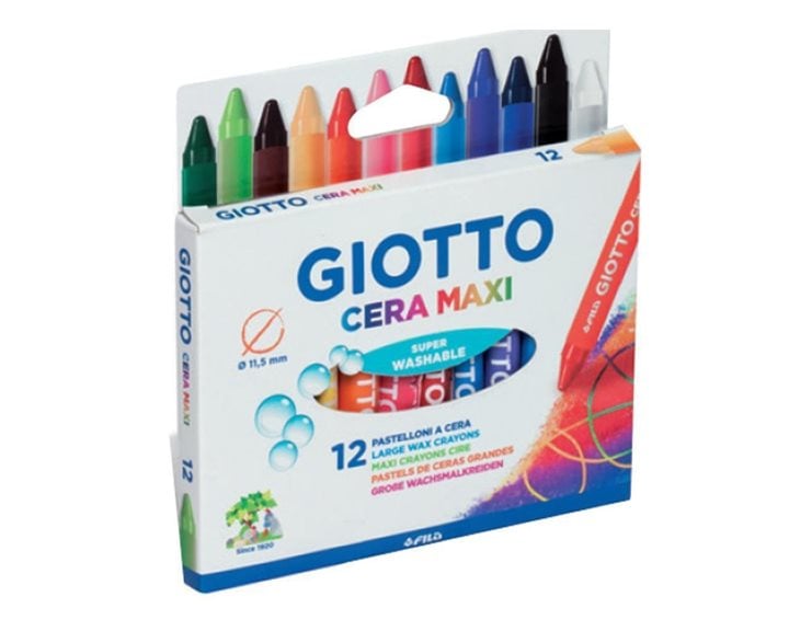 Κηρομπογιά Giotto Cera Maxi 10cm 12τεμ.