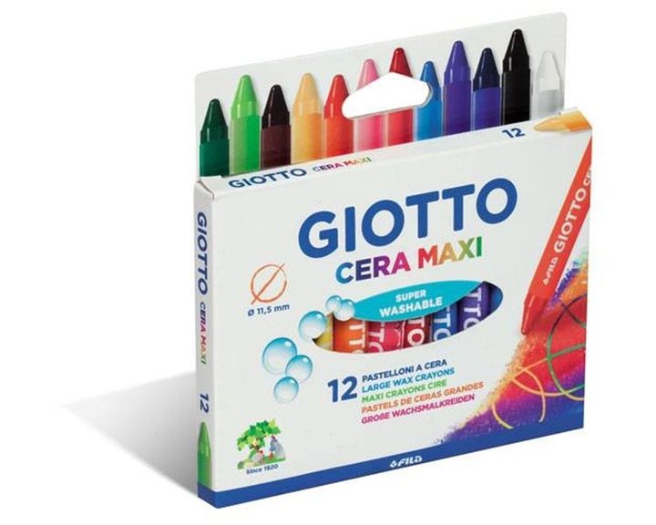 Κηρομπογιά Giotto Cera Maxi 10cm 12τεμ.