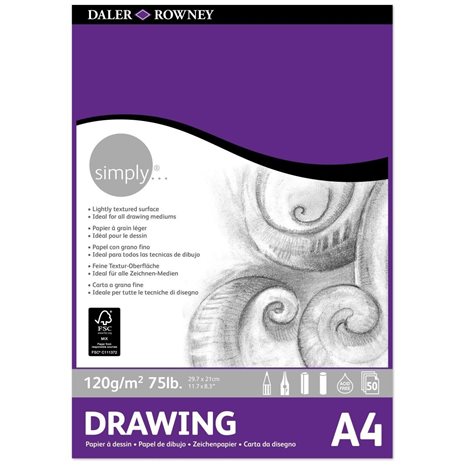 Μπλοκ Simply Drawing Pad Α4 120gr. 50φ. 435931400