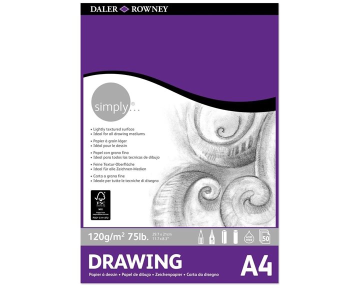 Μπλοκ Simply Drawing Pad Α4 120gr. 50φ. 435931400