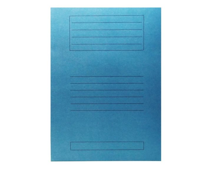 Ντοσιέ Μανίλλα Δίφυλλο Απλό 25Χ35 Μπλε