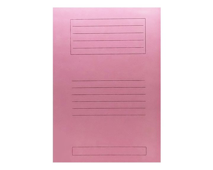 Ντοσιέ Μανίλλα Δίφυλλο Απλό 25Χ35 Ροζ