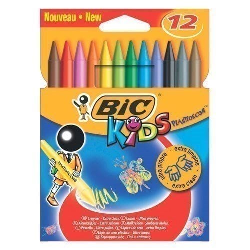 Κηρομπογιά Bic Plastidecor 12 Τμχ