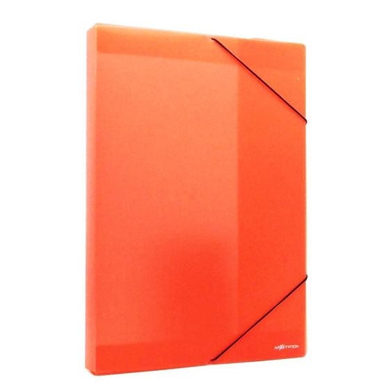 Κουτί Pp Με Λάστιχο 25X35X3Cm Πορτοκαλί