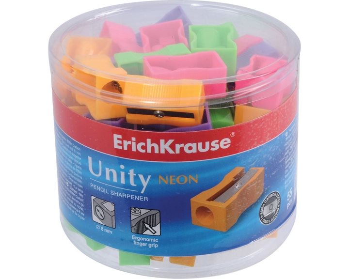 Ξύστρα Πλαστική Μονή Erichrause Unity Νeon 38013