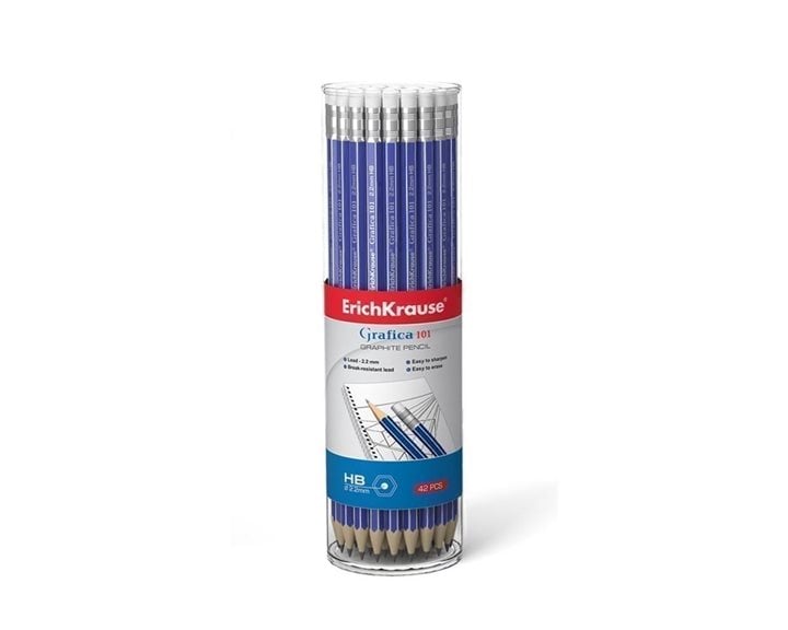 Μολύβι ErichKrause Grafica 101 HB 2.2mm Με Γόμα 45613