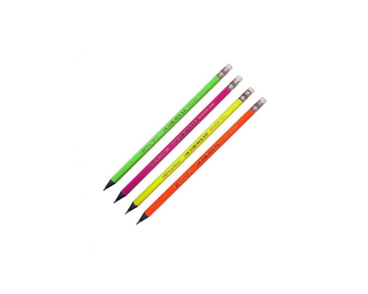 Μολύβι Bic Evolution Fluo Με Γόμα 2HB