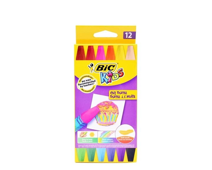 Λαδοπαστέλ BicKids 12τμχ