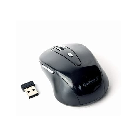 Gembird Wireless Optical Mouse 6 Buttons Black