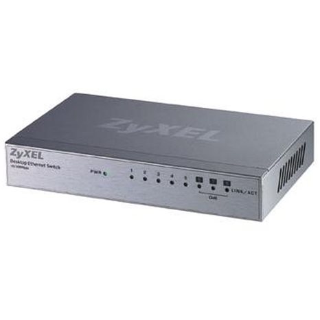 ZYXEL SWITCH ES-108A, 8 PORTS 10/100Mbps, METAL HOUSING, QoS SUPPORT, 2YW.