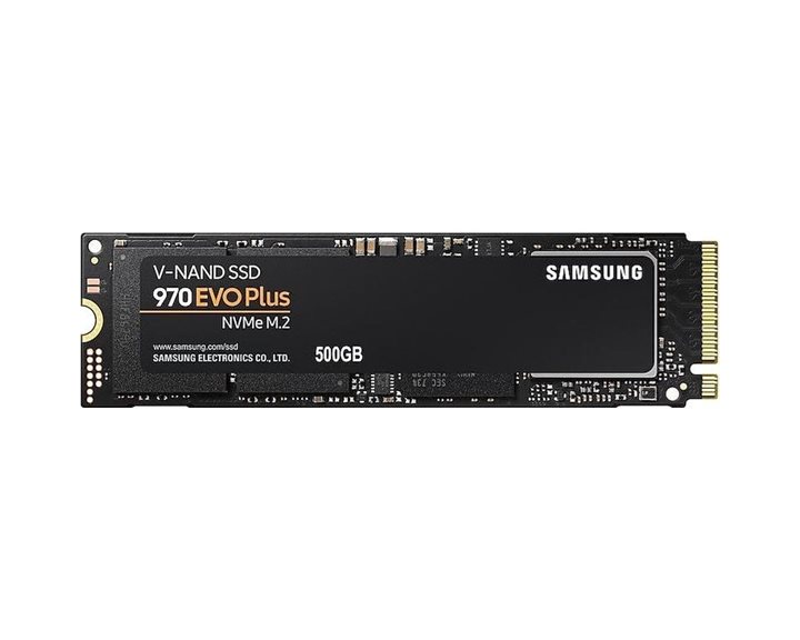 SAMSUNG SSD M.2 NVMe PCI-E 500GB MZ-V7S500BW SERIES 970 EVO PLUS, M.2 2280, NVMe  PCI-E x4, READ 3500MB/s, WRITE 3200MB/s, 5YW. MZ-V7S500BW