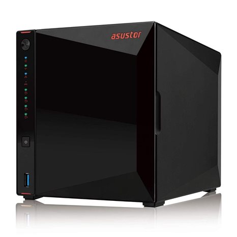 ASUSTOR NAS AS5304T - NIMBUSTOR 4, DT, 4 BAYS HOT SWAP, INTEL CELERON J4105 1.5GHz QC (burst 2.5GHz), 4GB (MAX 8GB), 3xUSB3.2 GEN1, 2,5 GbEx2, HDMI 2.0a, WoL, WoW, IR, 3YW.