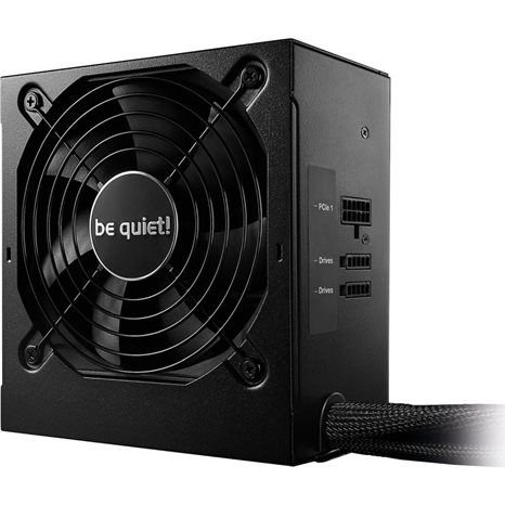 BEQUIET PSU SYSTEM POWER 9 CM 500W BN301, BRONZE CERTIFIED, SEMI-MODULAR AND FLAT CABLES, 12CM QUIET & COOL FAN, 3YW. BN301