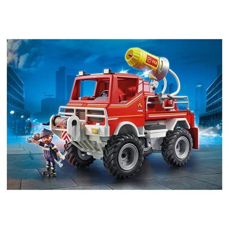 Playmobil Όχημα Πυροσβεστικής Με Τροχαλία Ρυμούλκησης 9466