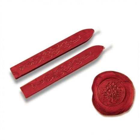 Βουλοκέρι 10cm Με Ράβδο Antique Red