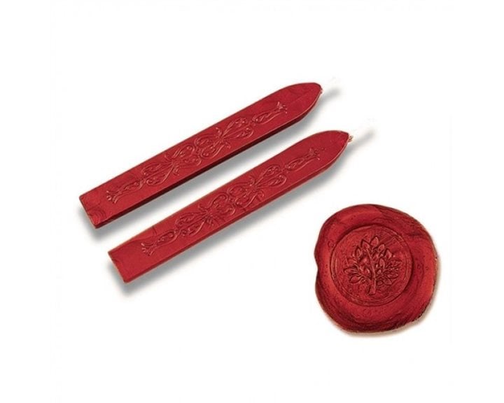 Βουλοκέρι 10cm Με Ράβδο Antique Red