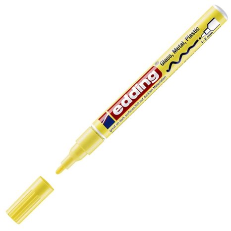 Μαρκαδόρος Edding 751 Ανεξίτηλος 1mm Στρογγυλή Μύτη Pastel Κίτρινος