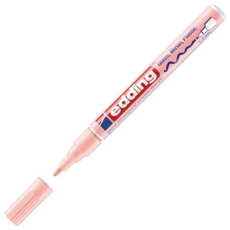 Μαρκαδόρος Edding 751 Ανεξίτηλος 1mm Στρογγυλή Μύτη Pastel Ρόζ