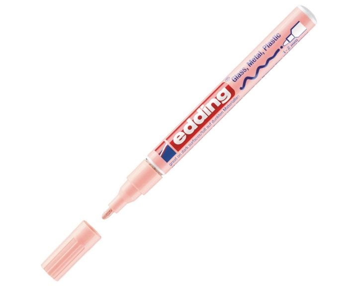 Μαρκαδόρος Edding 751 Ανεξίτηλος 1mm Στρογγυλή Μύτη Pastel Ρόζ